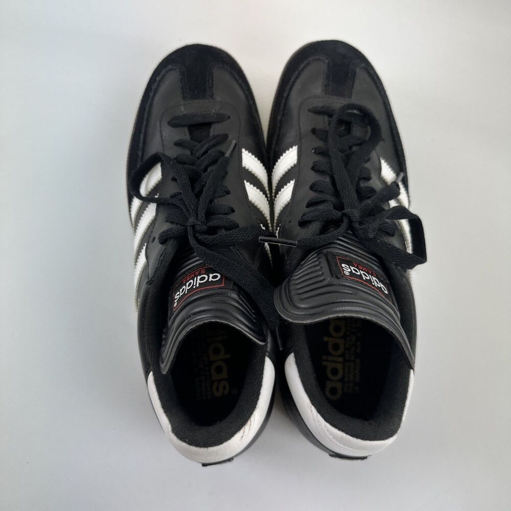 Adidas Samba Classic Indoor Soccer Shoe Sneaker Black White Stripes Men 8.5 W9.5 - Picture 7 of 12